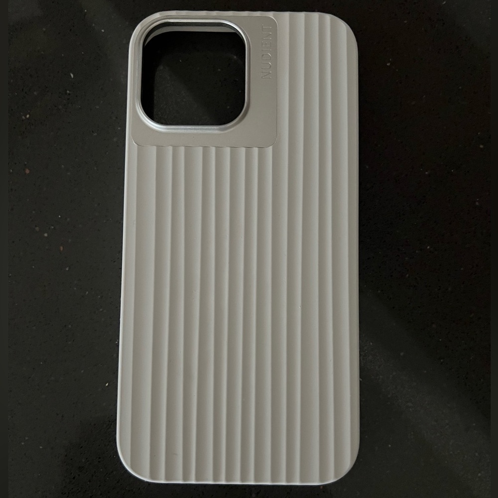 Nudient chalk white iPhone 13 Pro Max case